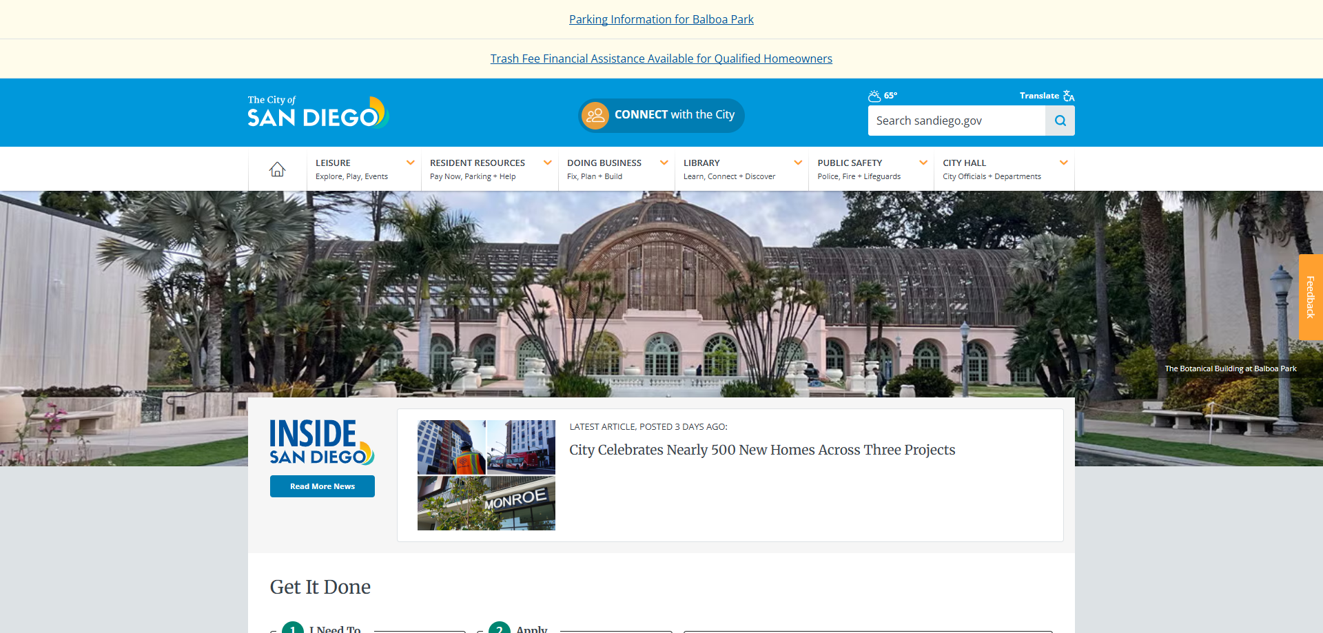 The City of San Diego